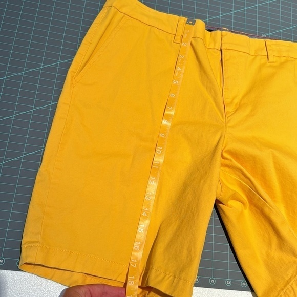 Tommy Hilfiger yellow shorts. Washed but never worn. Soft cotton fabric. - Picture 6 of 8